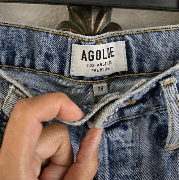Agolde Parker Vintage Cut Off Short In Swapmeet - Picture 9 of 11